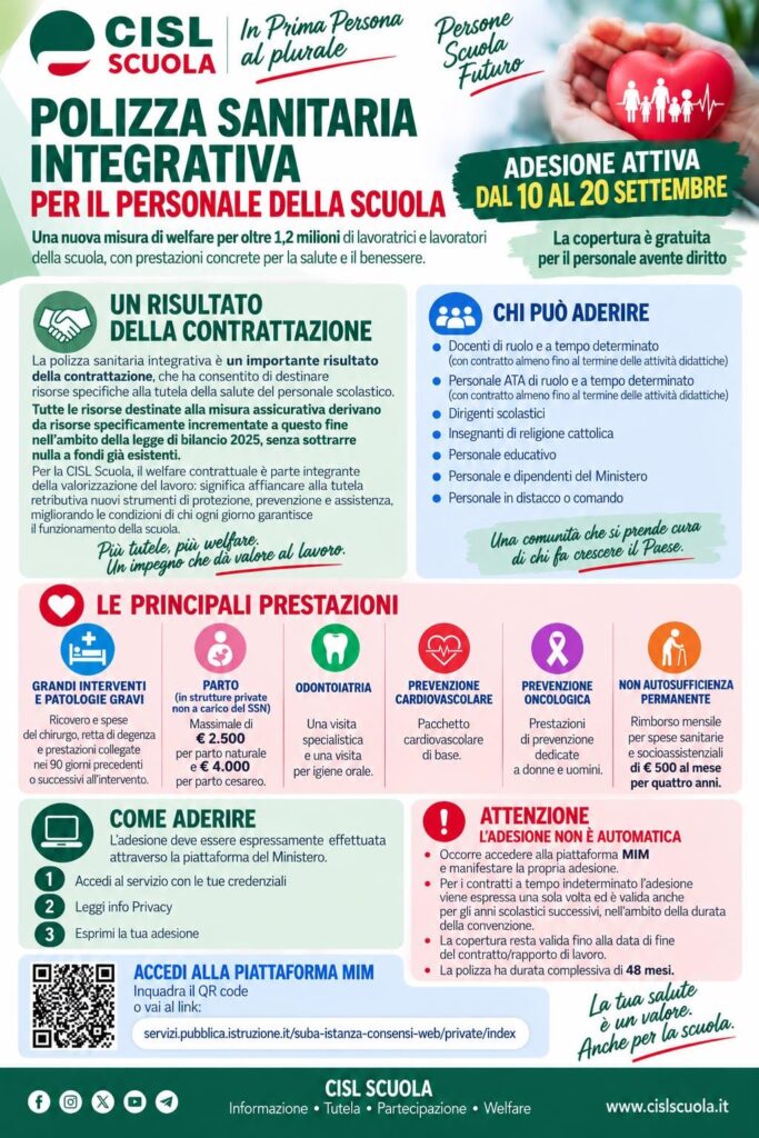 Descrizione di come accedere alla polizza sanitaria integrativa